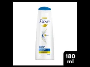 Dove Intense Repair Shampoo 180ml - Visible repair and hair nourishment with every wash. Ideal For Men & Women