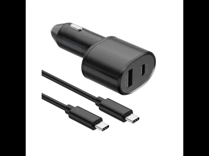 Samsung Type C-C Car Charger Super Fast Charging 2.0 Dual Port (45w & 15w) – AAA Grade