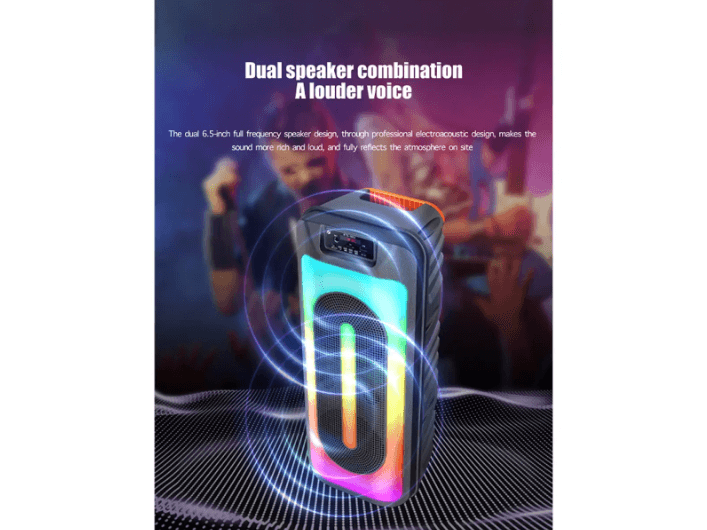 KTS-1853 Karaoke Subwoofer 15 Inch Edifier Speaker Led Lighting with Portable Radio Solar Panel Charge Mini Kts Flashlight (3)