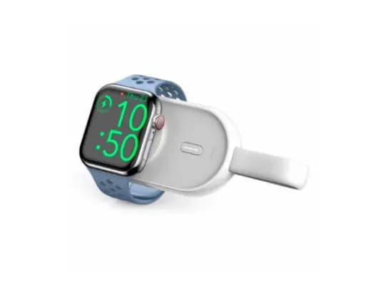 Wiwu Wi-M20 2-in-1 Watch Charger White - Pocket-size , Compact design with a hook , Combined with large-capacity power bank with 6 months warranty (2)