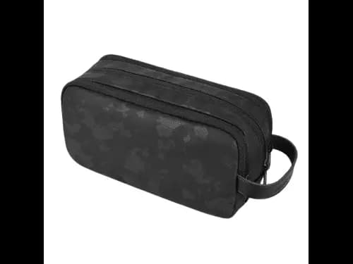 Wiwu Salem Travel Pouch Green / Black  - Mini size, large capacity , Leather handle , Water-resistant