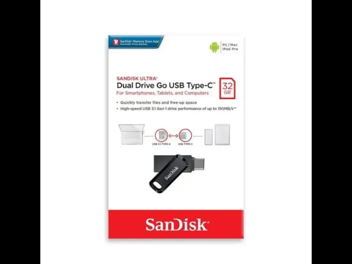 Sandisk Dual Drive Go Type C 32GB with 3 Years Warranty (3)