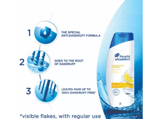 Head & Shoulders Anti Dandruff Shampoo Lemon Fresh - 180Ml (2)