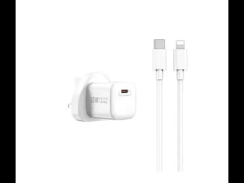 Wiwu WI-U006 Nano 30W Gan PD Type-C To Lightning Charger - Overvoltage protection , Short circuit protection , Overload protection with 6 Month Warranty