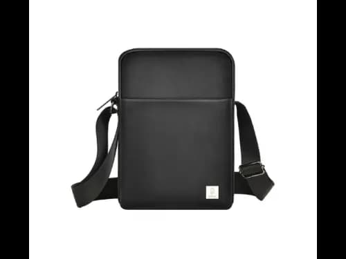 Wiwu Hali Crossbody Bag  Black - Removable and Adjustable Shoulder Strap , Mini Size, Large Capacity , Skin-Friendly and Soft Lining