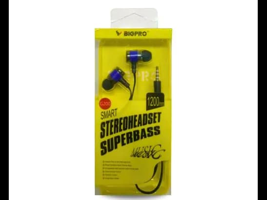 BIGPRO G200 HANDFREE - CLEAR HUMAN VOICE , BLACK COLOR , 120CM with SMART STEREOHEADSET SUPERBASS (2)