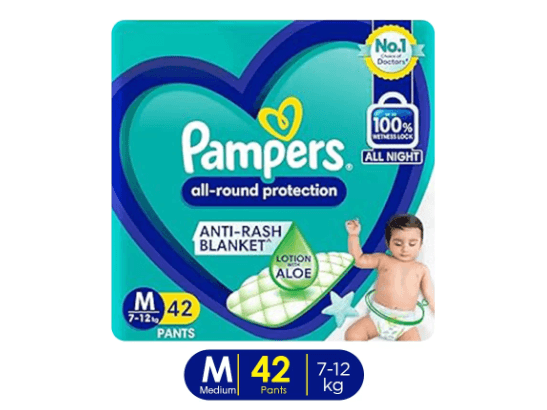 PAMPERS baby diaper pants medium