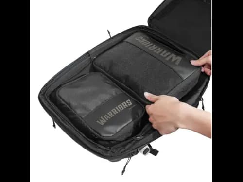 Wiwu Warriors Travel Pouch Sets 2 in 1 Black - Versatile Design ,High Quality , Multiple Pockets (3)