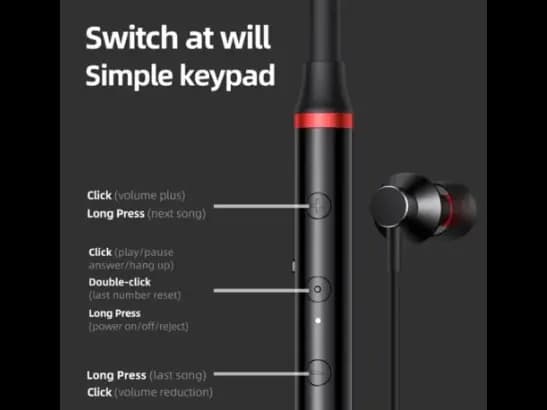 Lenovo HE05X TWS Neckband Bluetooth Headset with Magnetic , Type-C charging port (4)