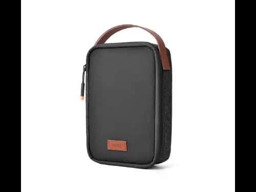 Wiwu Minimal Tech Pouch – DIY, Divider design , Leather handle , Durable smooth zipper (2)