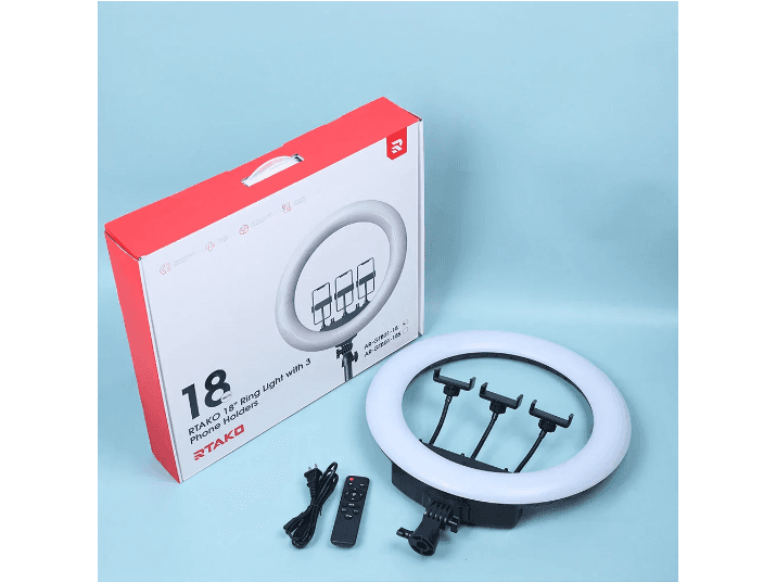 Rtako – AR-GTB01-22s 22″ Ring Light With 3 Phone Holders (3)