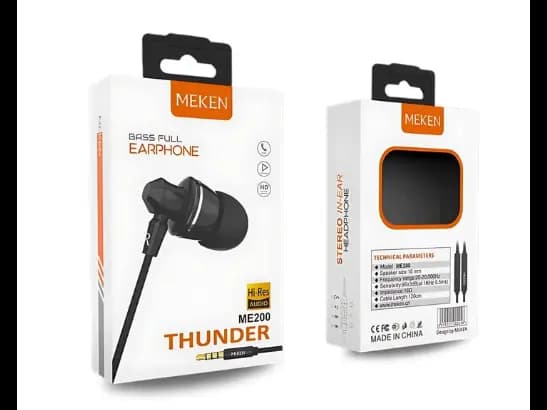 MEKEN ME200 HANDFREE - HD VOICE , SWITCH SONG & STEREO IN-EAR HEADPHONE (2)