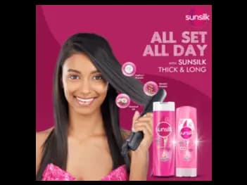 Sunsilk Thick and Long Shampoo 180ml - Enriched with a potent blend of Keratin, Yogurt Protein, and Coconut Oil (6)