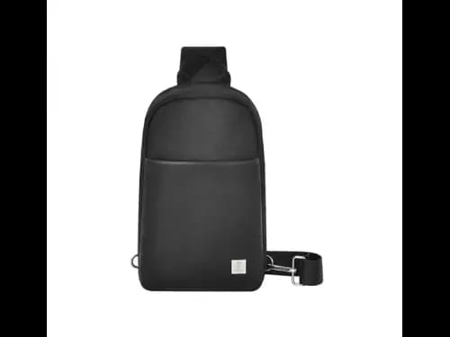 Wiwu Hali Sling Chest Bag Black - Removable and Adjustable Shoulder Strap , Mini Size, Large Capacity , Skin-Friendly and Soft Lining