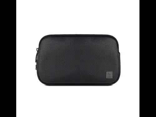 Wiwu Alpha Fingerprint Lock Clutch Bag -  Black , Material: PU , With anti-theft coded lock