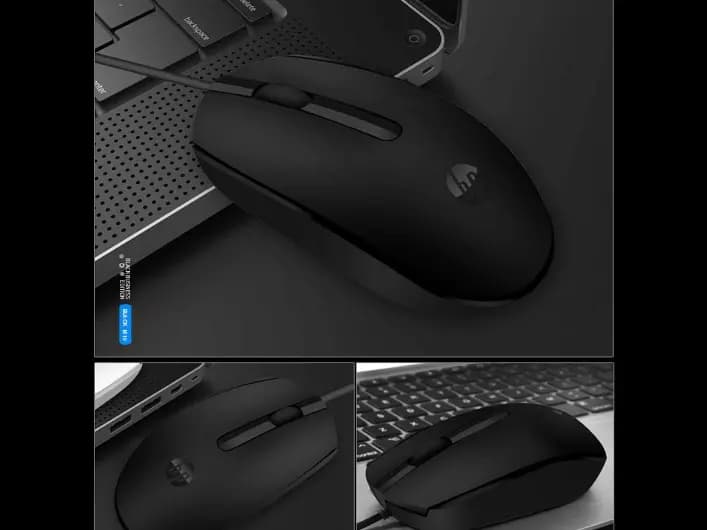 HP M10 Wired Mouse Original - Two buttons and one scroll wheel. (2)
