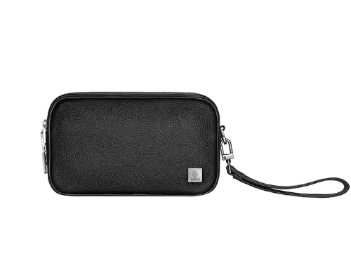 WIWU MASTER GENIUNE LEATHER FINGERPRINT LOCK POUCH BLACK - genuine leather , Anti-theft fingerprint lock , with detachable waist band (2)