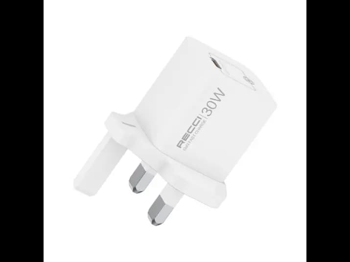 Recci RC77UCC 30W GaN Fast Charger white with 3 month warranty (3)