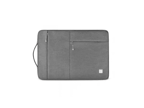 Wiwu Alpha Slim Sleeve For Upto 14″ Laptop (MacBook Air) - faux fur lining protection , Water-resistant material , Retractable waterproof TPU handle (3)