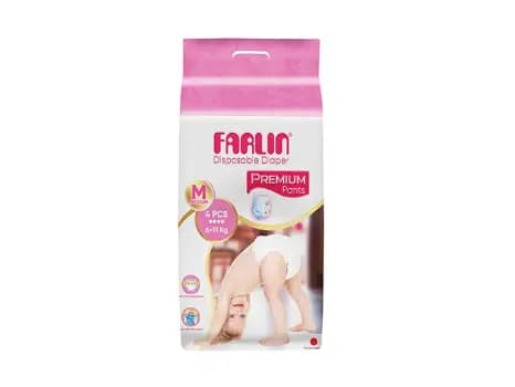 Farlin Diapers, Medium - 4.00 pcs