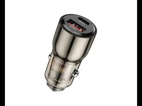 Wiwu Wi-QC012 95W Geek Car Charger Clear Black - Small volume, large capacity portable , support tablet/laptop charging with 6 Month Warranty