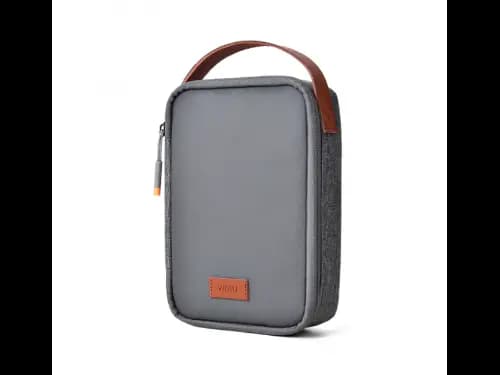 Wiwu Minimal Tech Pouch – DIY, Divider design , Leather handle , Durable smooth zipper