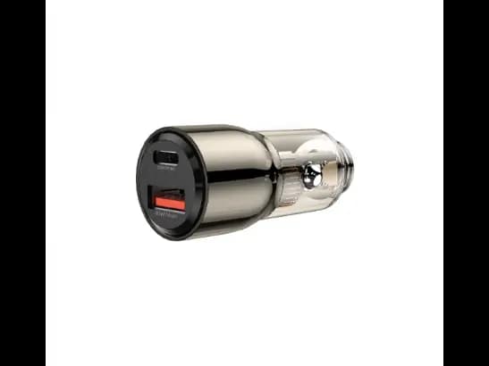 Wiwu Wi-QC012 95W Geek Car Charger Clear Black - Small volume, large capacity portable , support tablet/laptop charging with 6 Month Warranty (2)