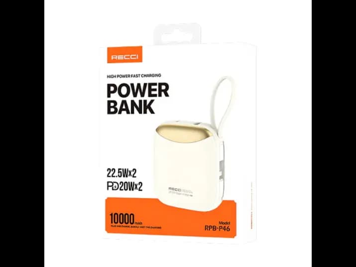 Recci RPB-P46 10000mAH Power Bank with 6 months Warranty (3)