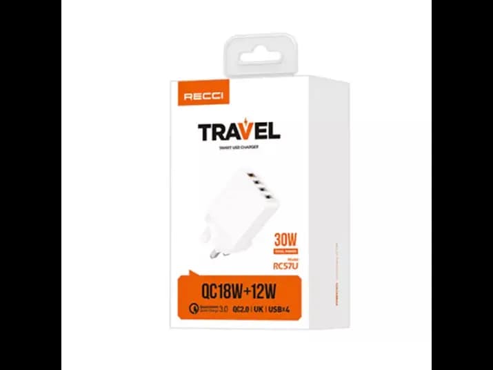 Recci RC57U 30W Smart USB Charger White with 3 month warranty (4)
