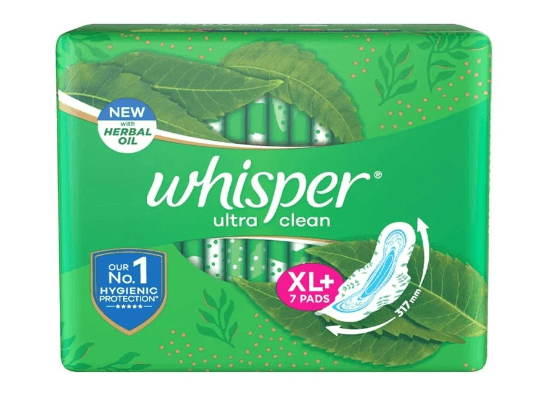 Whisper Ultra Clean XL  - 7 Pads Pack