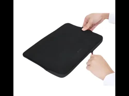 Wiwu Skin Zero Sleeve Black Size -16″ - Eco-friendly Lycra material  Faux fur lining , Ultra slim and lightweight design , MacBook, with faux fur lining& Anti-scratch (2)