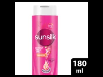 Sunsilk Thick and Long Shampoo 180ml - Enriched with a potent blend of Keratin, Yogurt Protein, and Coconut Oil