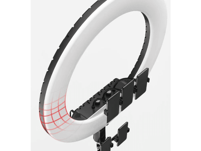 Rtako - AR-GTB01-18S 18" Ring Light With 3 Phone Holders - With Tripod (2)