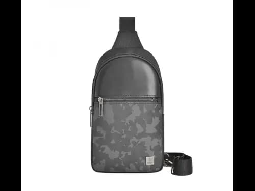 Wiwu Salem Crossbody Bag  Black - Durable secure zipper , Large inner compartment , Skin-friendly