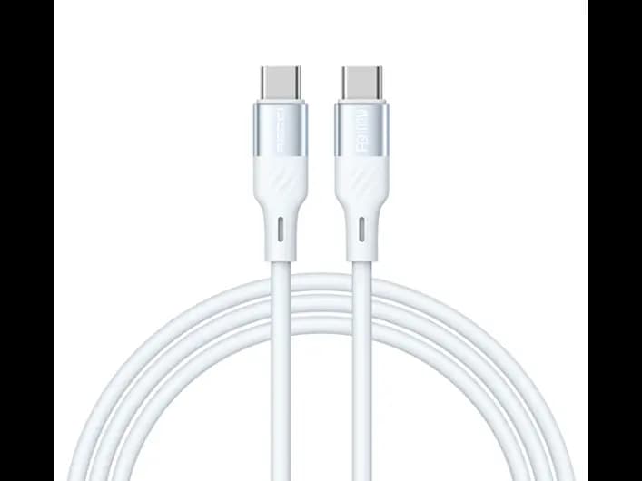 Recci RS22CC PD 100w Excellence Type-C To Type-C 150cm Cable White -03 Month Warranty
