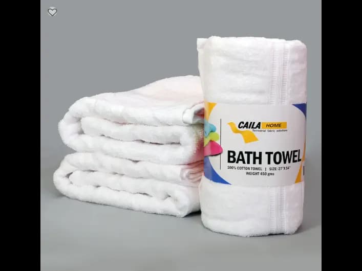 CAILA 27X54 BATH TOWEL 450GSM(WHITE/ORANGE/BLUE/GREEN/BROWN/ASH