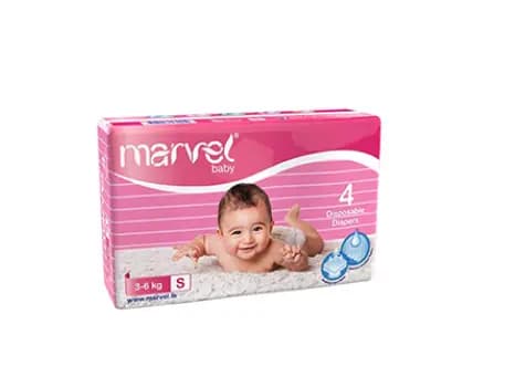 Marvel Baby Diapers, Small - 4.00 pcs