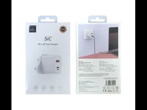 Wiwu WI-U021 SIC 30W PD QC Fast Charger 3 Pin - 6 Month Warranty (4)