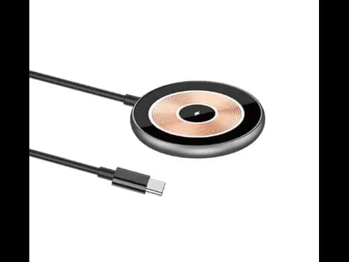 Wiwu Wi-W007 15W Wireless Charger Grey - Type C port is used for charging , The power transmission distance is 2mm to 7mm with 6 Month Warranty