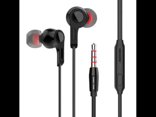 SOMIC TONE D19 HANDFREE - LIGHT IN WEIGHT , HD MIC+CALL with IN-EAR 9D SURROUND SOUND WIRED HEADPHONES