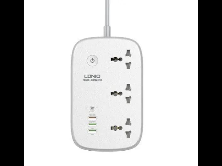 LDNIO SCW3451 WIFI Smart Universal Power Strip 3 Outlets+1 PD+1QC 3.0 + 2 Auto-ID High Output Power Socket Switches Extension