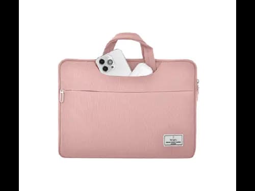 Wiwu Vivi 14″ Laptop Handbag - Water-resistant material , Multi-pocket front compartment , Faux fur lining in laptop compartment (4)