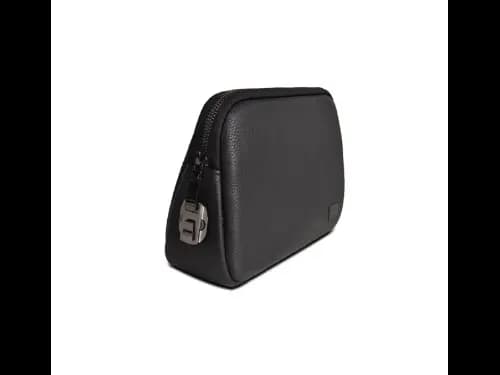 Wiwu Alpha Fingerprint Lock Clutch Bag - Black , Material: PU , With anti-theft coded lock (3)