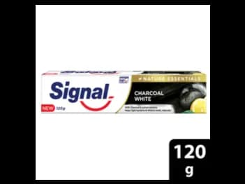 Signal Charcoal White Toothpaste 120g - infused with Charcoal and Lemon Essence