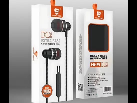 SOMIC TONE D12 HANDFREE - Extra Best Comfortable To Wear , HEAVY BASS , 120CM (2)