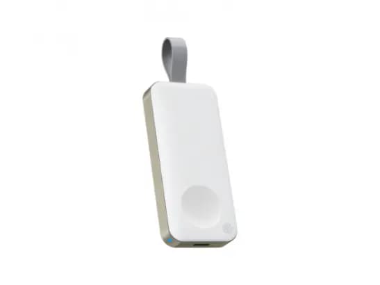WiWU Wi-M19 Elfin Watch Wireless Charger White -  type-C interface , 1200mAh polymer battery , lue light breathing  with 6 months warranty