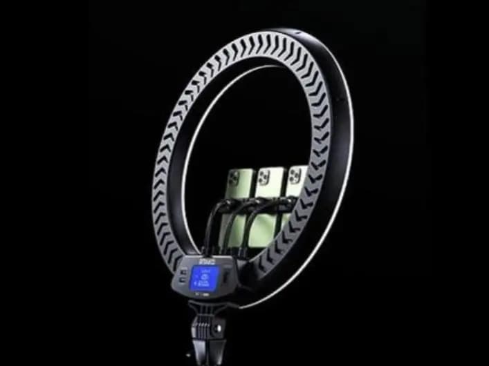 Rtako - AR-GTB01-18S 18" Ring Light With 3 Phone Holders - With Tripod (3)