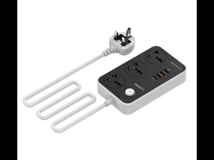 LDNIO SC3412 3 Power Socket 20W USB-C PD 3 USB QC3.0 Extension Power Cord - 3 Months Warranty (2)