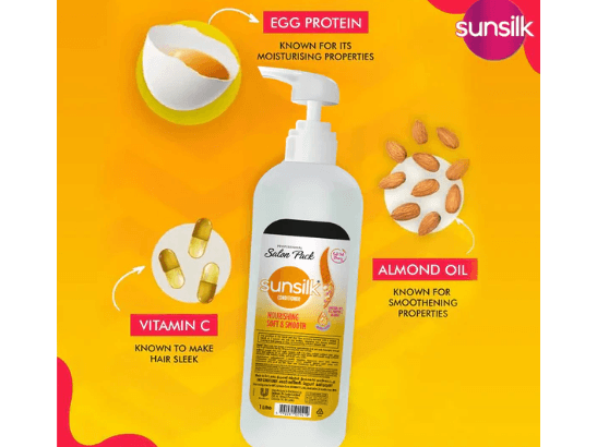 Sunsilk Soft and Smooth Conditioner 1L - Sunsilk nourishing soft and smooth conditioner ensures hair retains its natural softness (3)