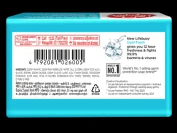 Lifebuoy Cool Fresh Body Soap 100g - contains menthol crystals derived from nourishing peppermint leaf oil (2)